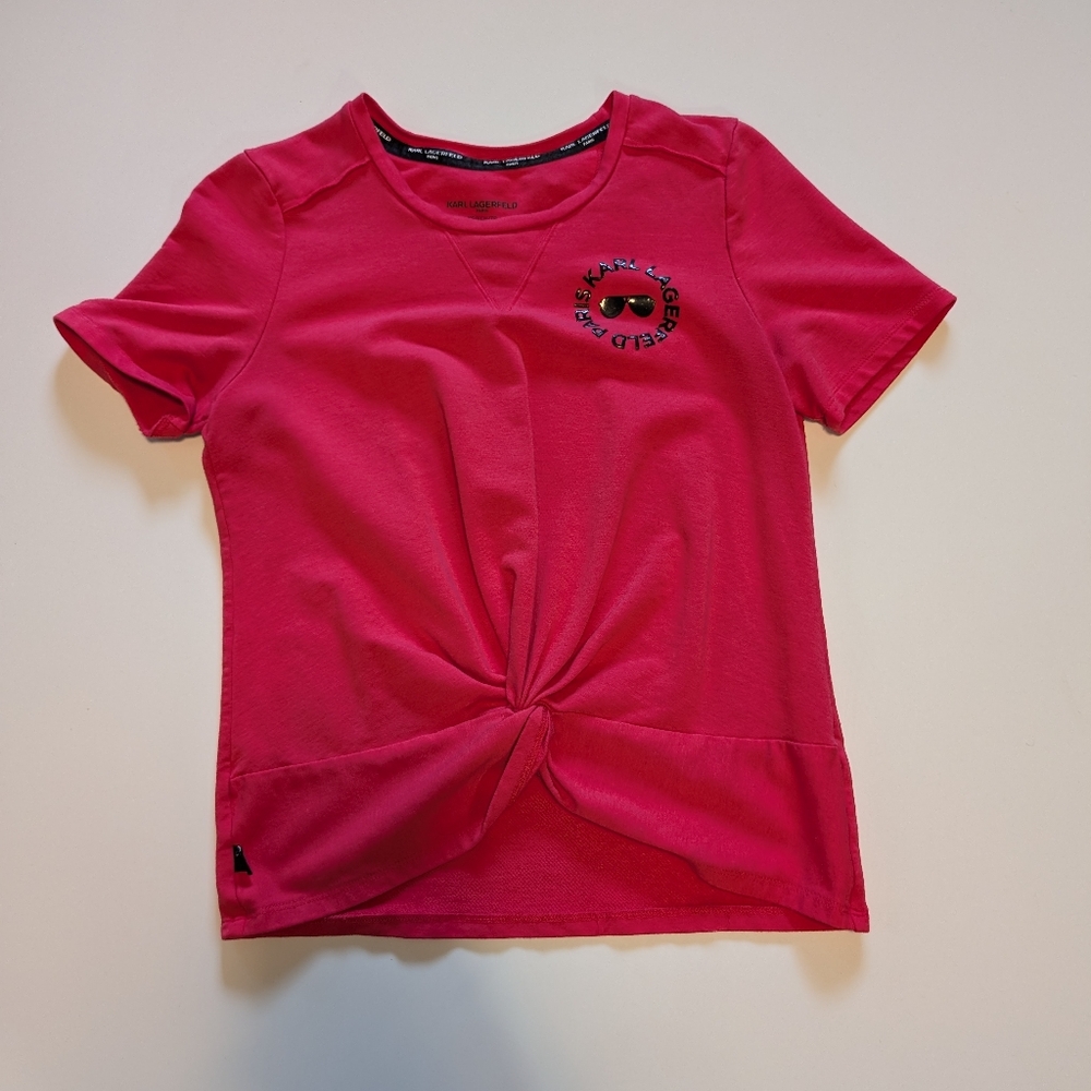 KARL LAGERFELD - XSMALL - PINK TWIST TIE